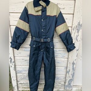 Vintage Walls Blizzard Pruf Insulated Coveralls Snow Ski Winter Jumpsuit 34-36